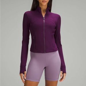 Lululemon Cropped Define Jacket sz 6 Dramatic Magenta